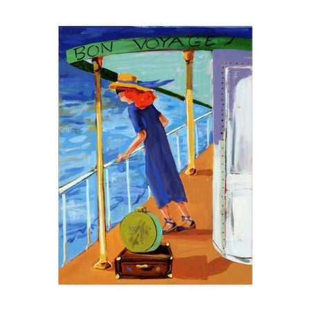 Patricia A. Reed 'Bon Voyage Woman' Canvas Art,24x32